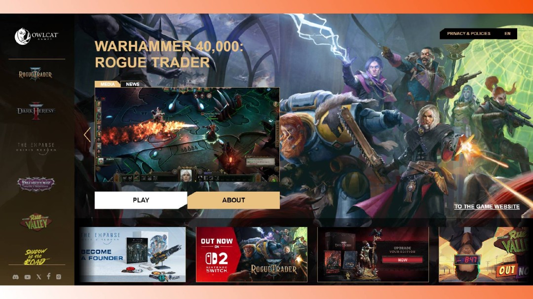 《战锤40K：行商浪人》开发商将推出专属游戏启动器