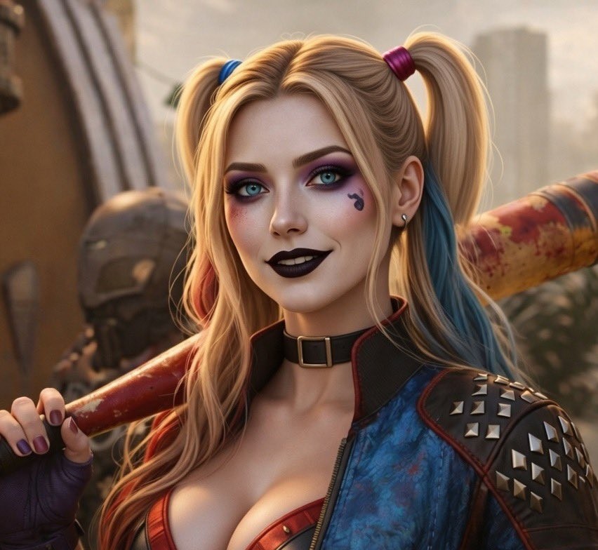 博主用AI爆改低颜值游戏角色：哈莉奎茵成性感美女