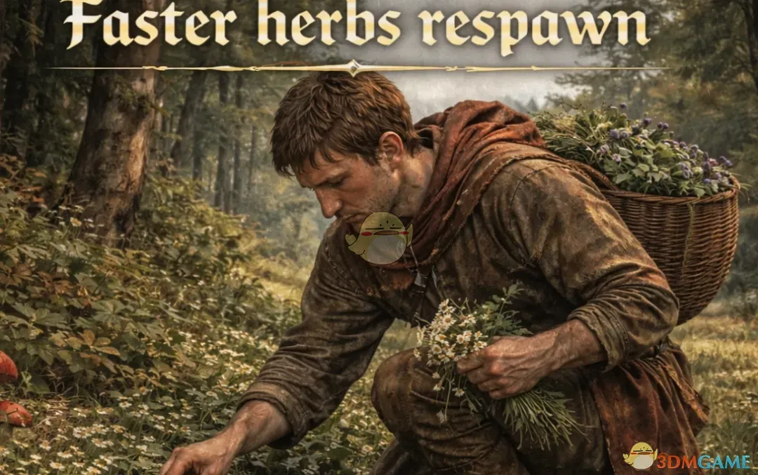 《天国：拯救2》更快的草药刷新MOD