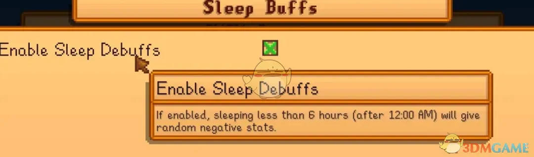 《星露谷物语》真实睡眠MOD