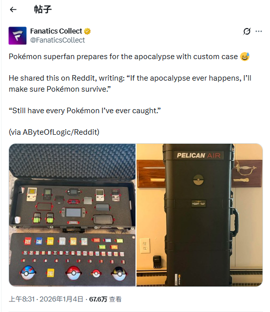 世界末日了怎么办？宝可梦玩家自制特殊游戏收纳箱