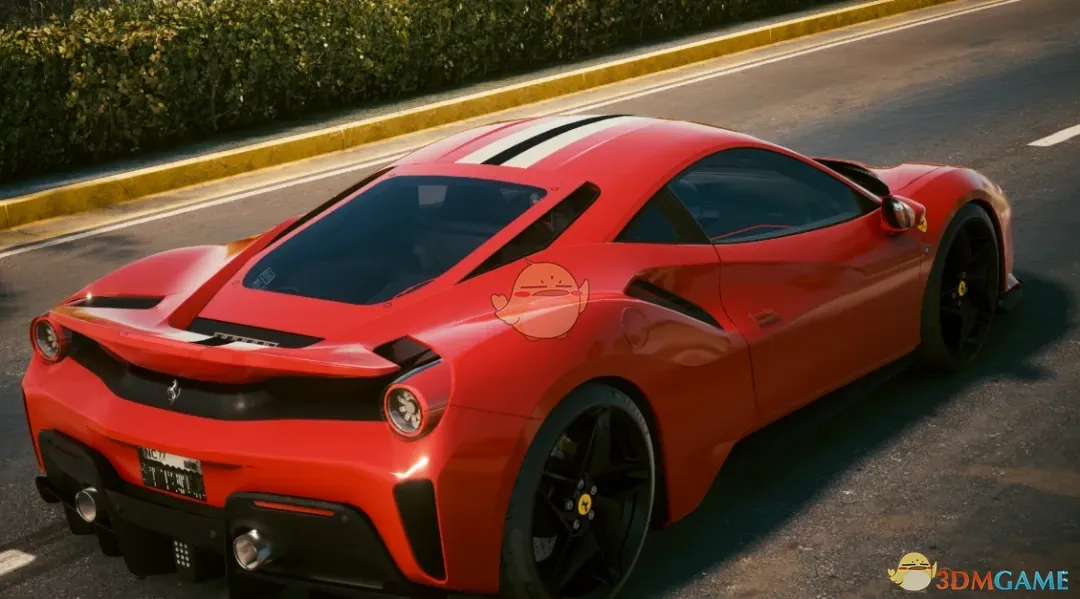 《赛博朋克2077》法拉利488 Pista高性能跑车MOD