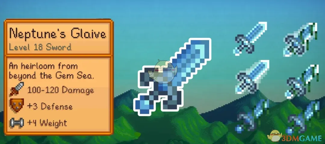 《星露谷物语》重制海王星大刀MOD