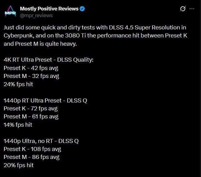 DLSS 4.5最新性能评测：画质显著提升 帧率下降严重！