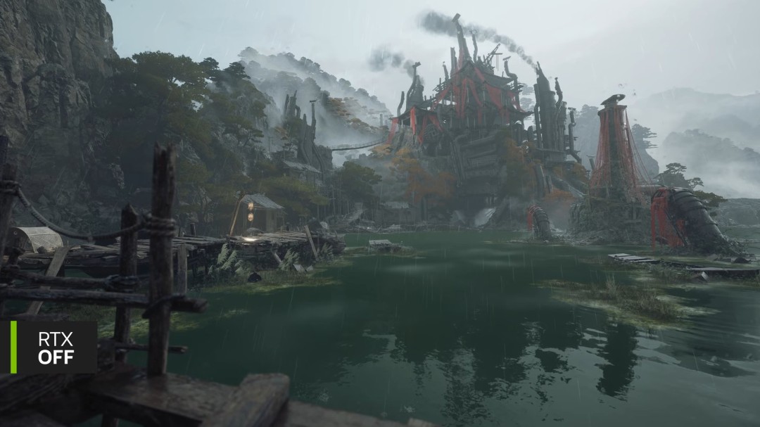 《影之刃零》DLSS4实机演示 光追加持下雨景更真实