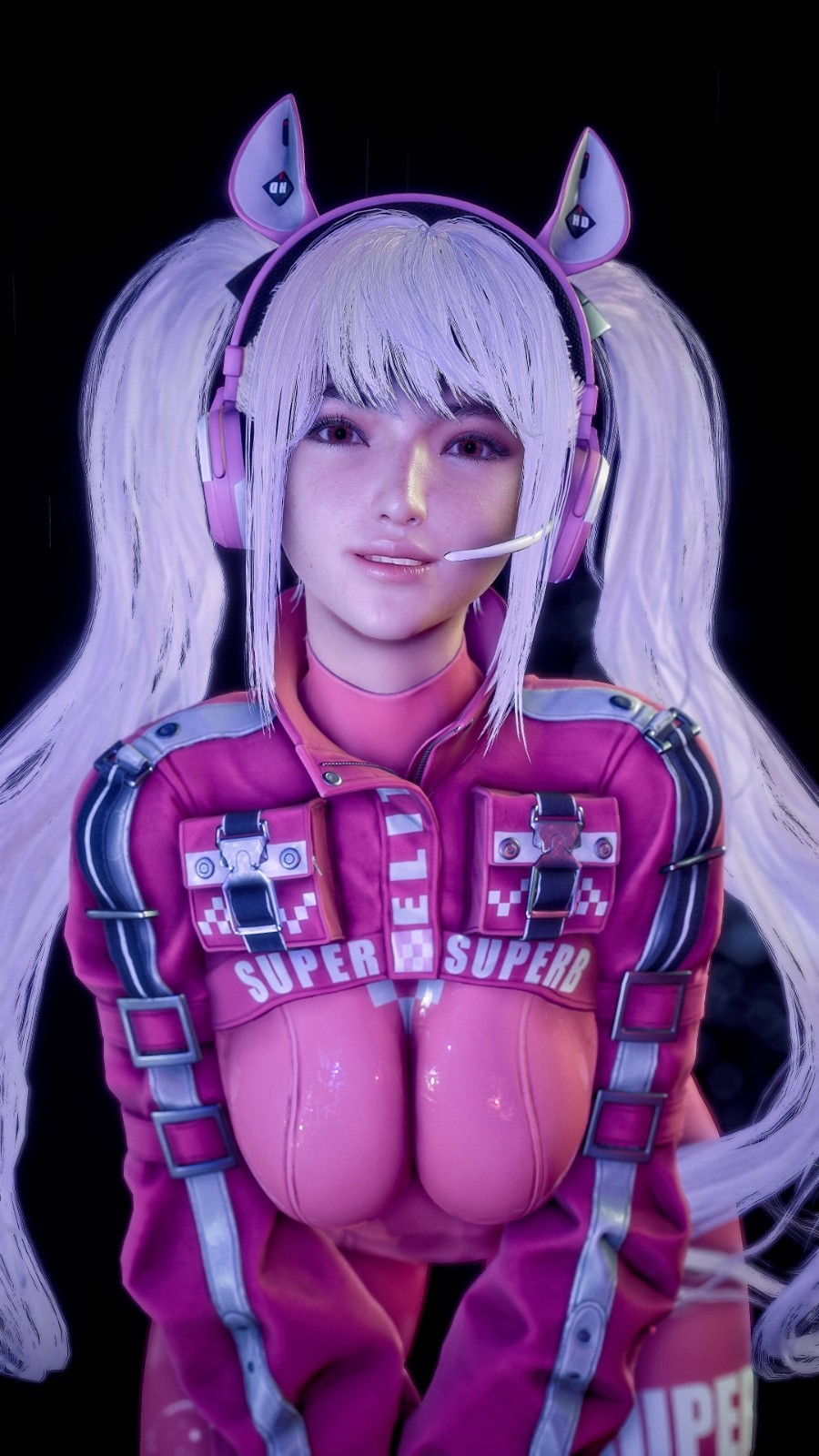 粉色连体服翘臀超性感！国外博主《剑星》伊芙新3D图