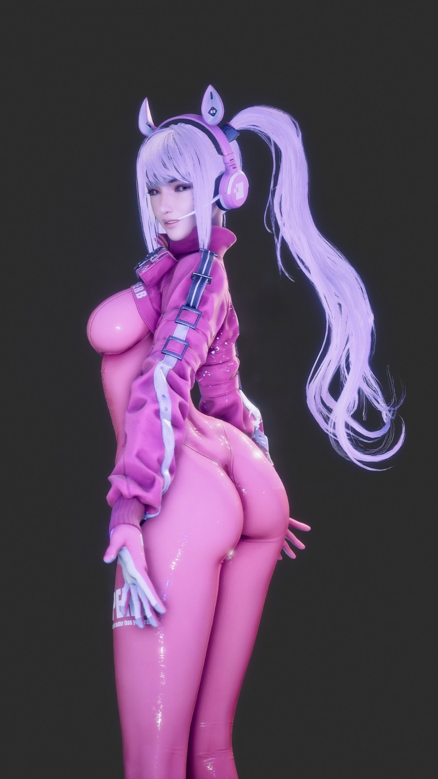 粉色连体服翘臀超性感！国外博主《剑星》伊芙新3D图