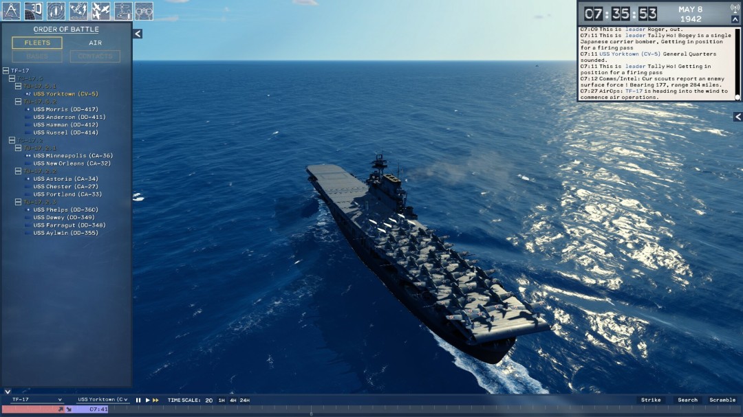 《特混舰队指挥官Vol.1：美国航母》1月27日开启抢先体验