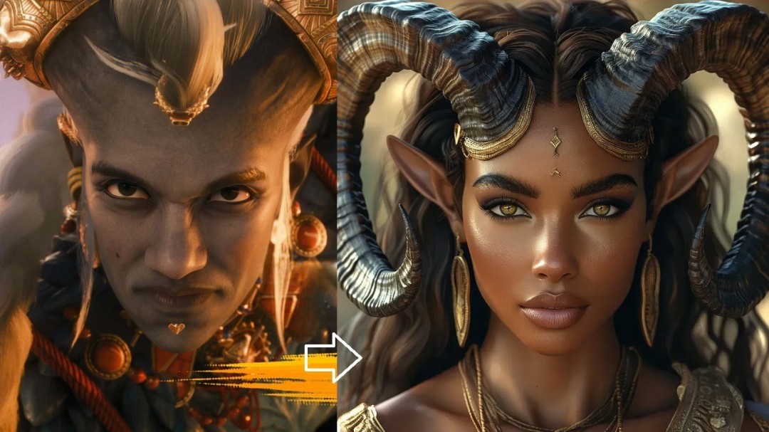 《龙腾世纪4》丑女队友被AI改成美女 更吸引人了