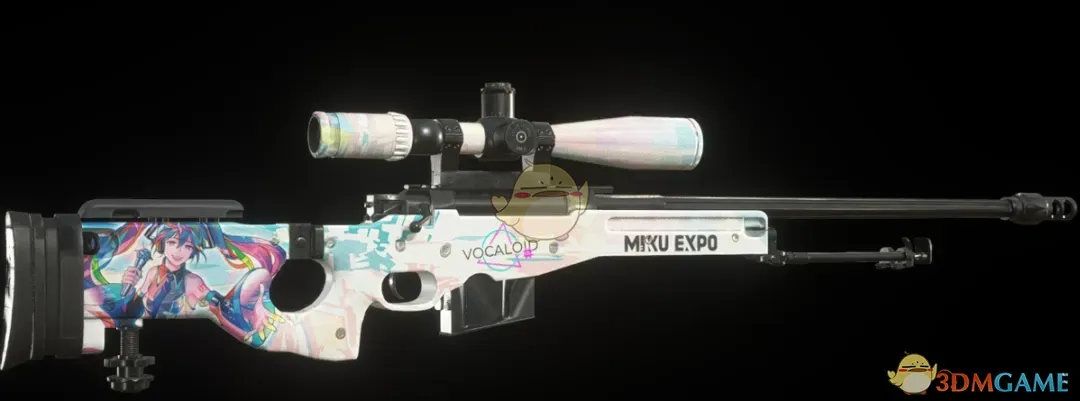 《生化危机4：重制版》AWM狙击步枪的初音未来世界巡演皮肤MOD