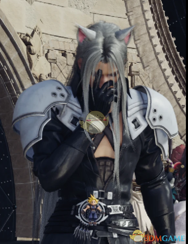 《最终幻想7：重生》萨菲罗斯的猫耳头饰MOD