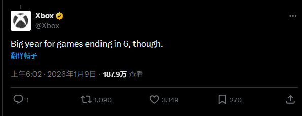 Xbox官方称今年是6代目游戏大年 玩家猜测难道 《老滚6》？