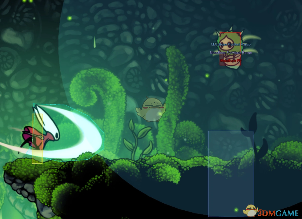 《空洞骑士：丝之歌》显示游戏碰撞体积MOD