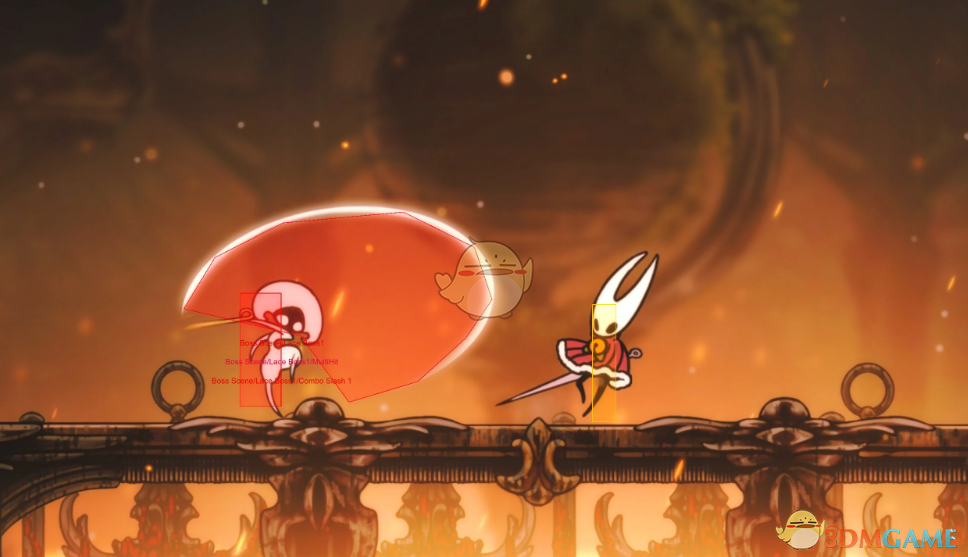 《空洞骑士：丝之歌》显示游戏碰撞体积MOD