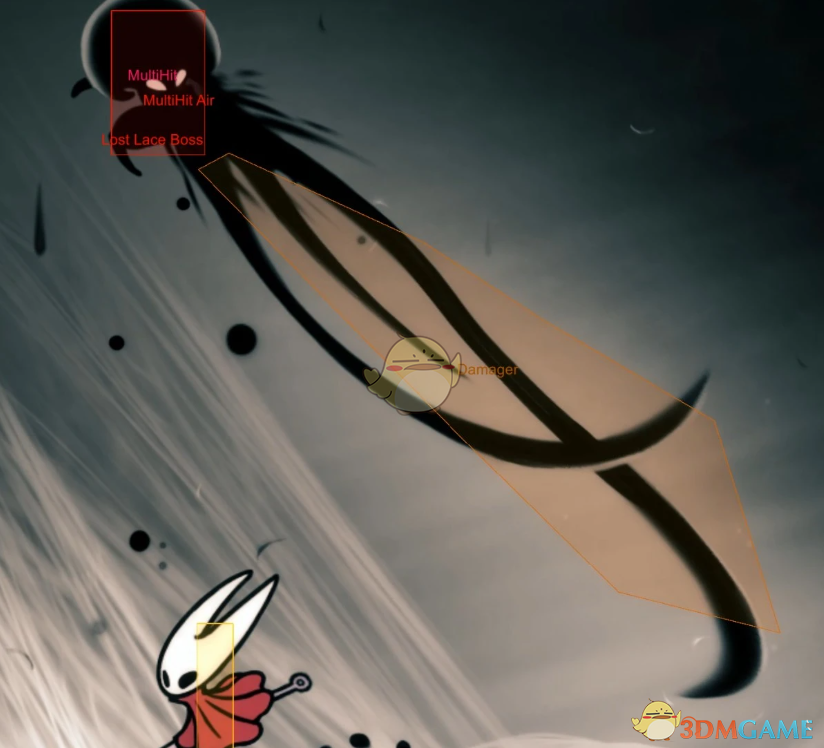 《空洞骑士：丝之歌》显示游戏碰撞体积MOD