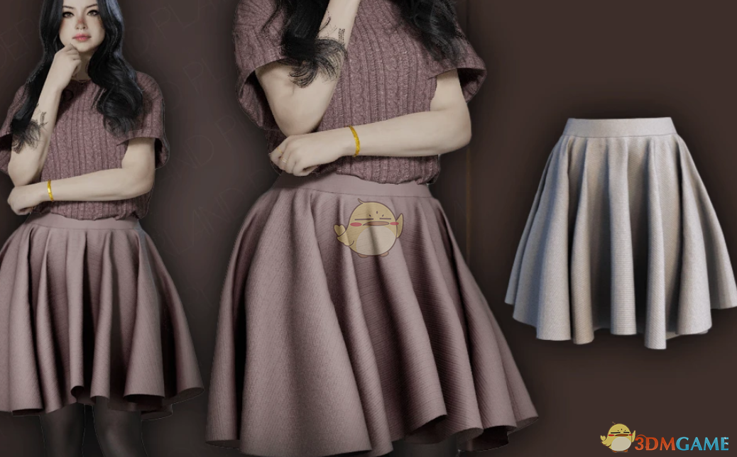 《InZOI》半身百褶裙MOD