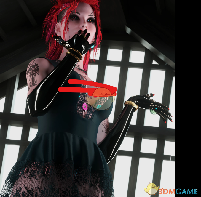 《赛博朋克2077》N3性感连衣裙MOD