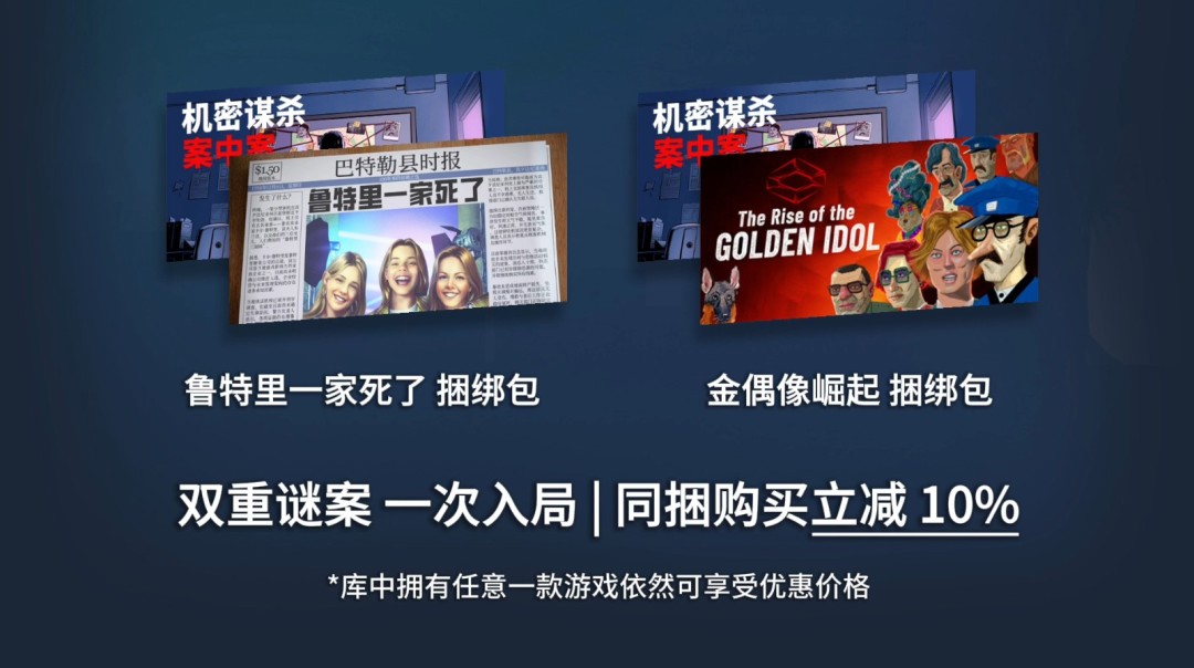 类金偶像硬核推理游戏《机密谋杀案中案》今日正式登陆Steam