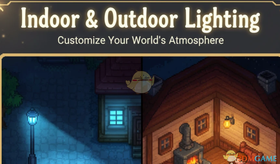 《星露谷物语》室内外照明MOD