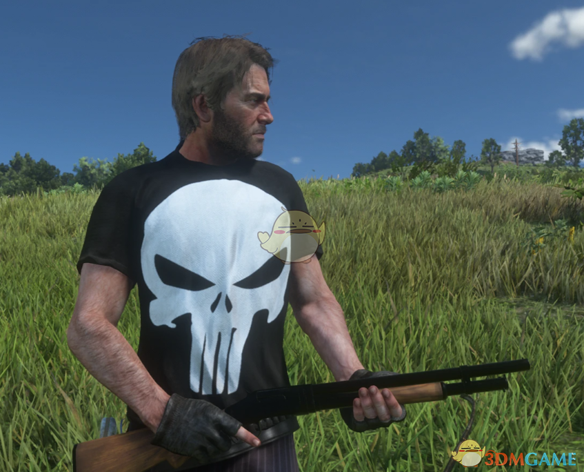 《荒野大镖客2》亚瑟的惩罚者T恤MOD