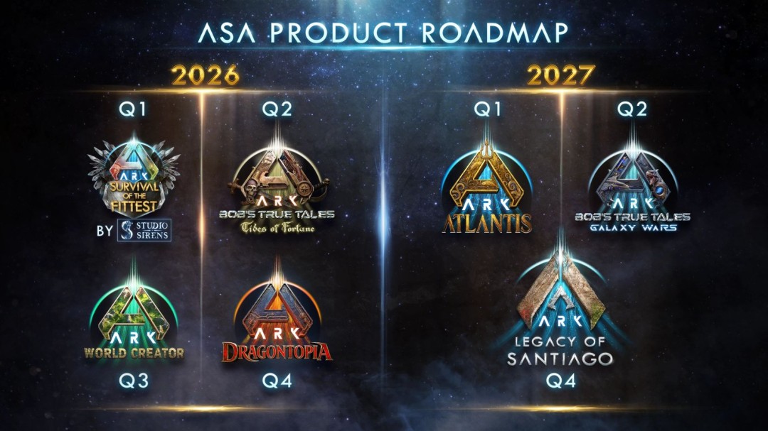 《方舟生存飞升》开发路线图更新，《失落禁域》首个大型更新上线