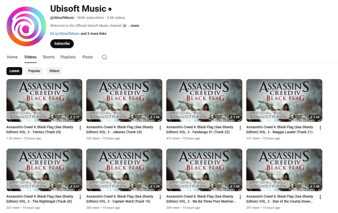 不是重制？育碧澄清《刺客信条4：黑旗》原声带上传原因