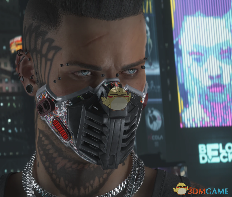 《赛博朋克2077》赛博面具MOD