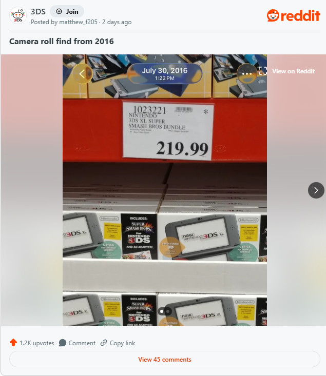 随着DS和3DS价格飙升 任天堂粉丝后悔没有早点入手