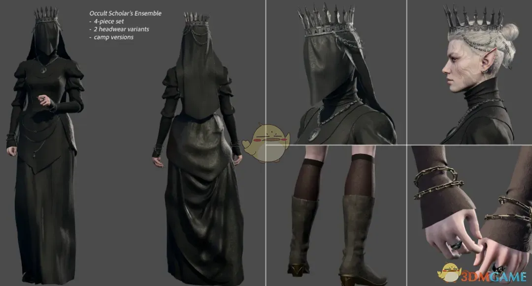 《博德之门3》神秘学者裙装MOD
