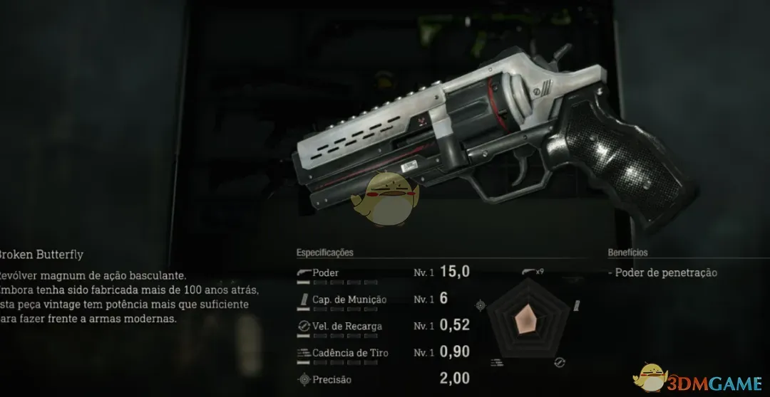 《生化危机4：重制版》最终幻想7暴怒左轮手枪MOD