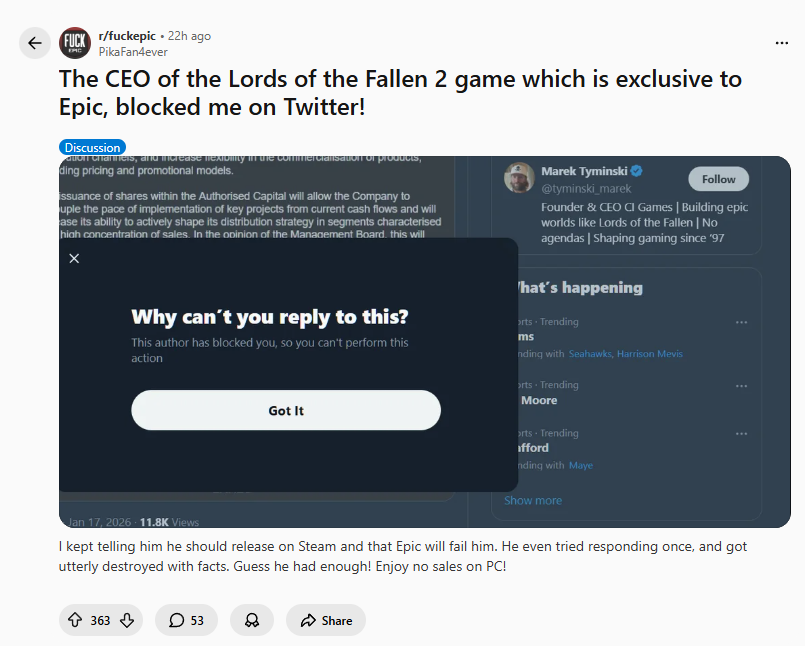 ������֮��2��Epic��ռ�������飺CEO�����Ὠ�����