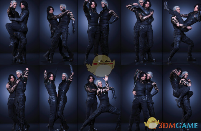 《赛博朋克2077》JOJO情侣姿势包MOD