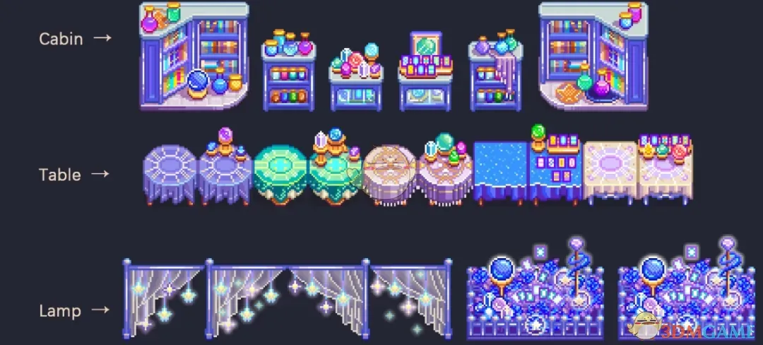 《星露谷物语》塔罗牌占卜师家具包MOD