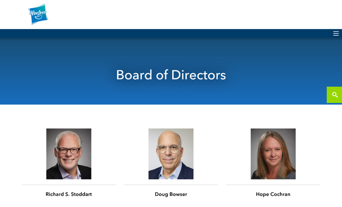 原美任社长出任孩之宝高层董事 库巴社长变身库巴董事