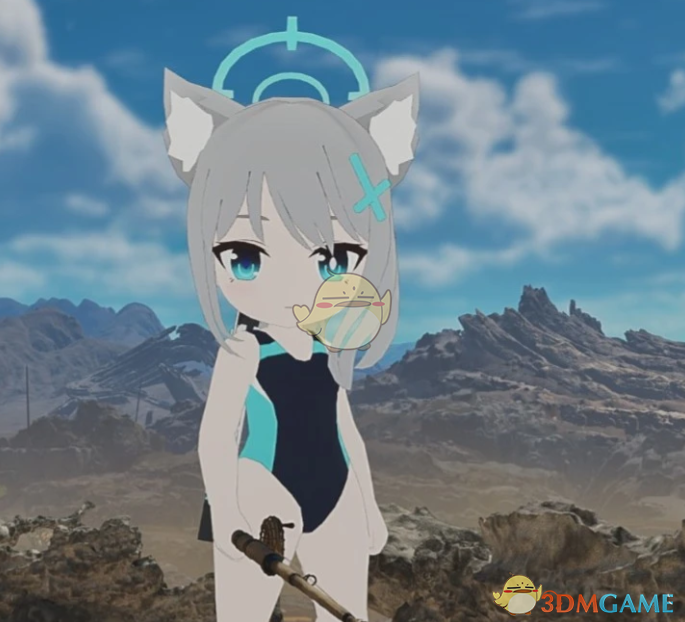 《怪物猎人：荒野》蔚蓝档案砂狼白子外观MOD