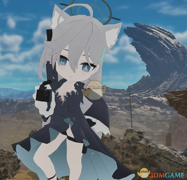 《怪物猎人：荒野》蔚蓝档案砂狼白子外观MOD