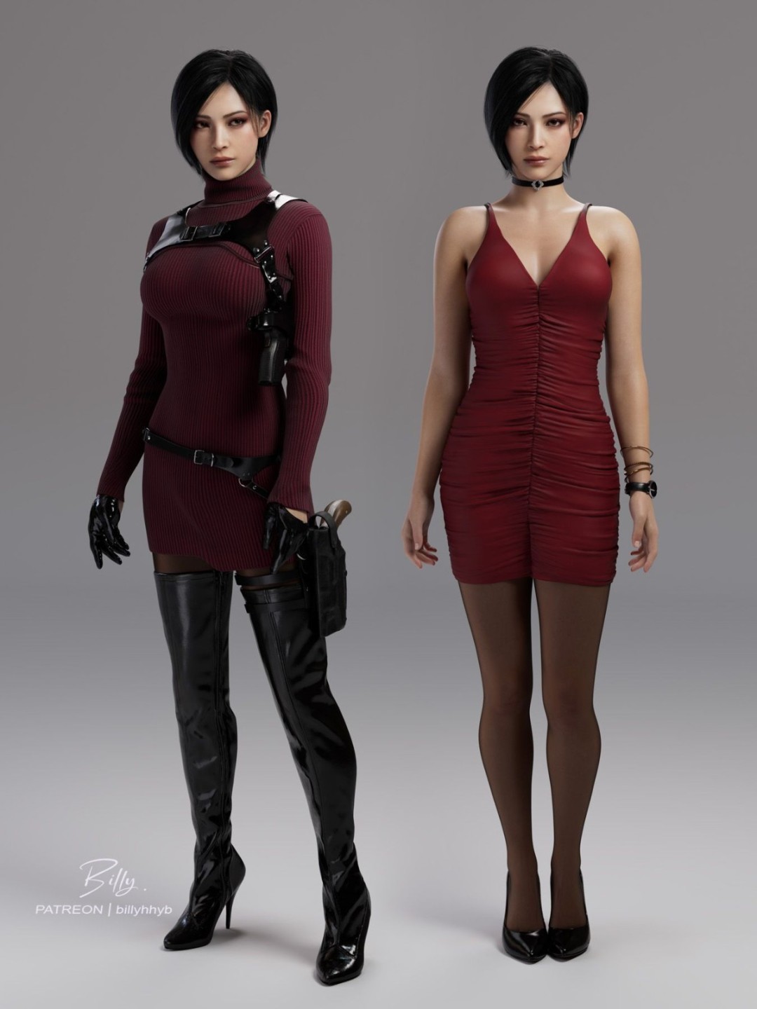 大神提取《生化危机》艾达王模型 黑色丝袜吸睛