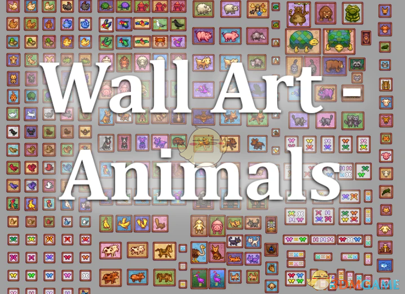 《星露谷物语》动物墙面艺术MOD