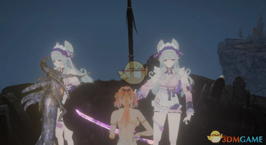 《艾尔登法环》原神梦见月瑞希替换梅瑟莫士兵骨灰MOD