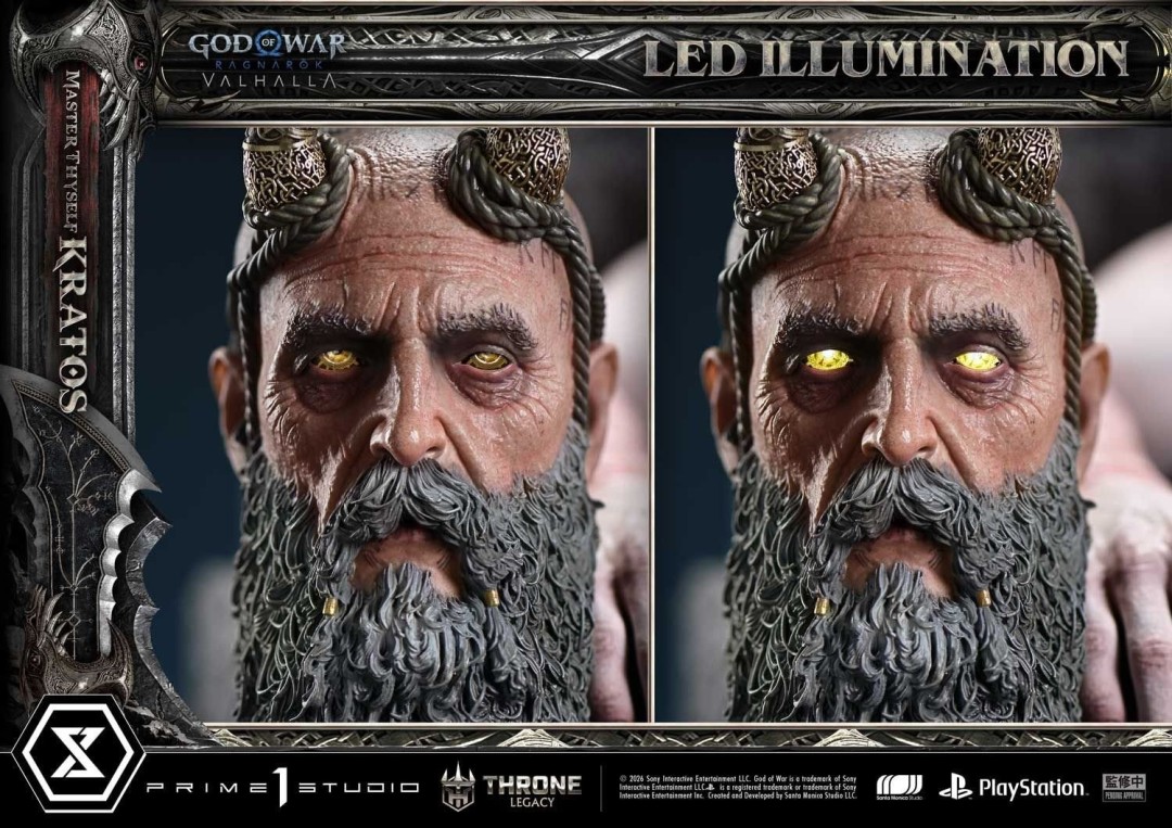 青年vs壮年！ 《战神：诸神黄昏》奎爷1：3逼真雕像发布