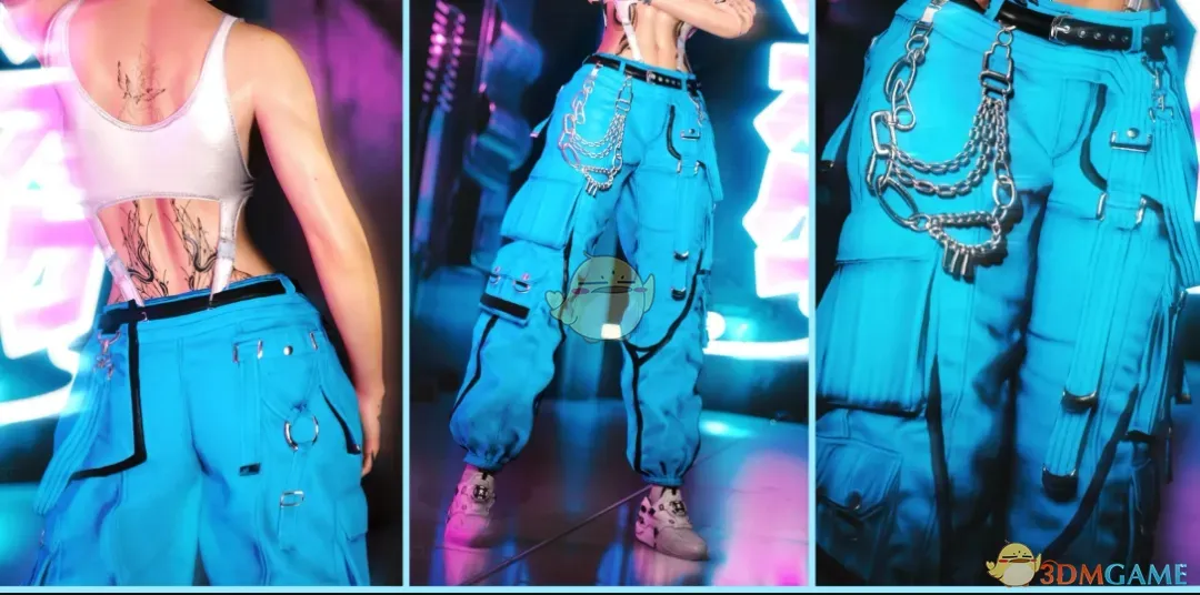 《赛博朋克2077》街头工装裤MOD