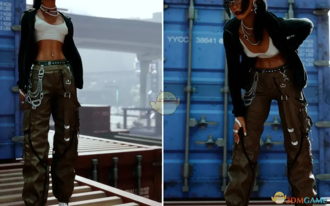 《赛博朋克2077》街头工装裤MOD