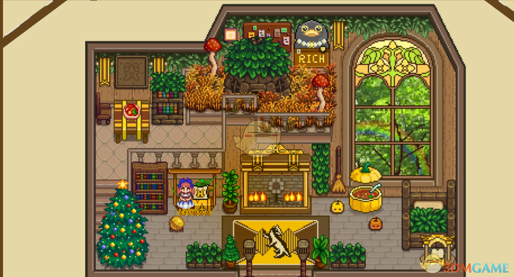 《星露谷物语》赫奇帕奇主题风格家具包MOD