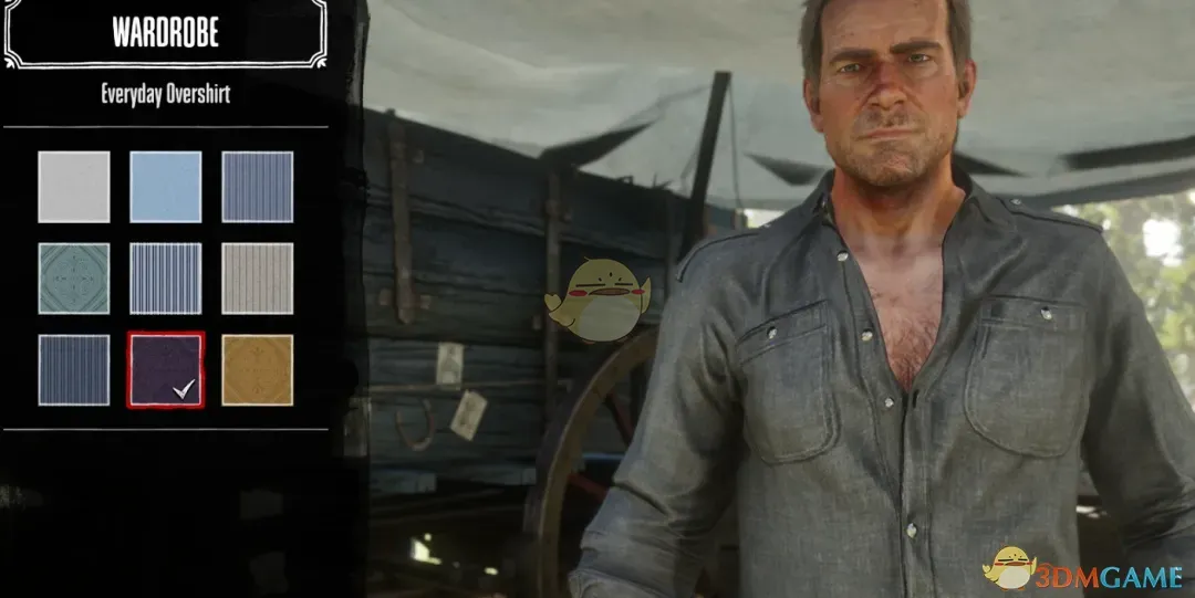 《荒野大镖客2》亚瑟的GTA复古牛仔衬衫MOD