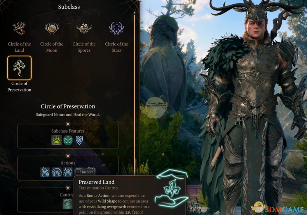 《博德之门3》德鲁伊子职：恩护结社MOD