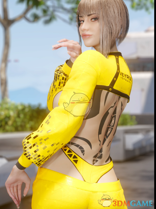 《赛博朋克2077》性感战术连体衣MOD