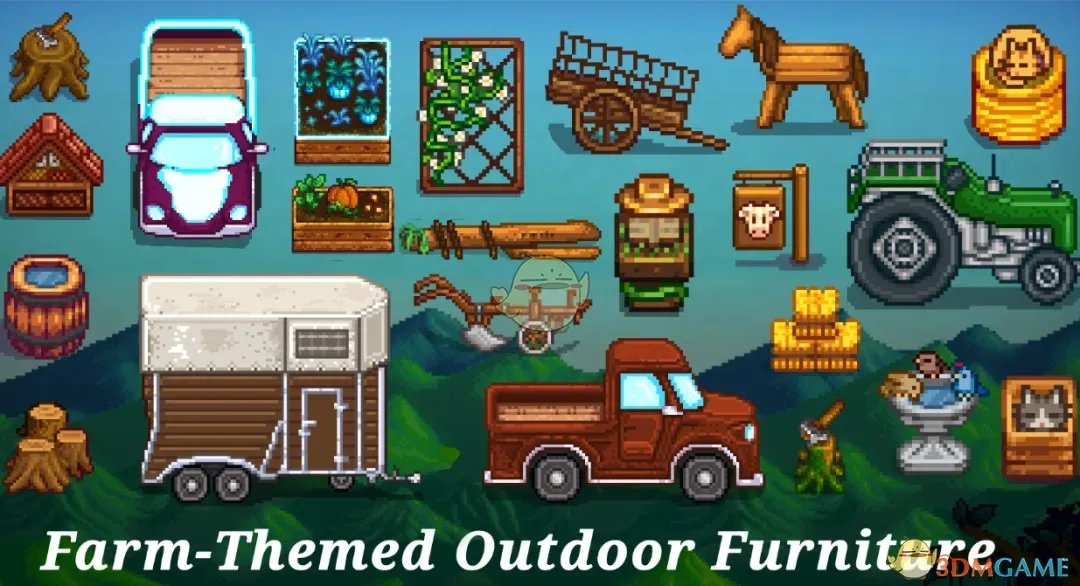 《星露谷物语》农场主题户外家具包MOD