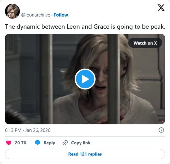 玩家大赞《生化危机：安魂曲》格蕾丝配音演员 TGA最佳演员稳了！