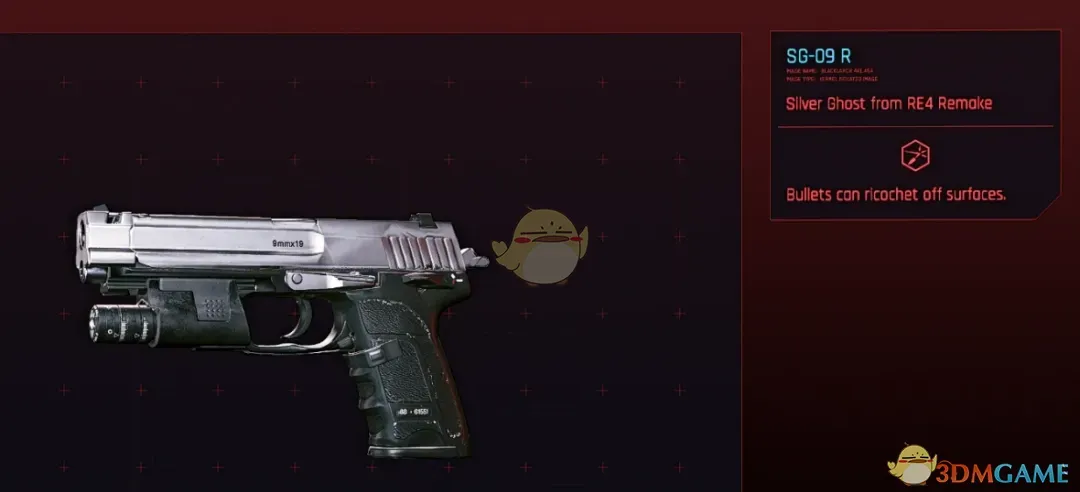 《赛博朋克2077》生化危机4SG-09R手枪MOD