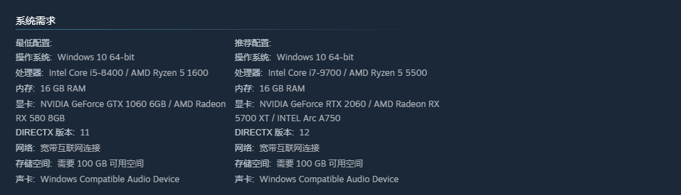 国产神话ARPG《古神：风里希》Steam页面上线：推荐配置RTX2060